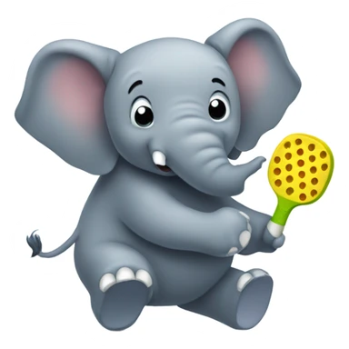 Elephant pickleball sticker