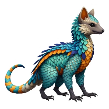 Modern Realistic Rare Fantasy Vernid-Trico-species by LiLaiRa full body sticker
