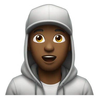 Rapper singing sticker