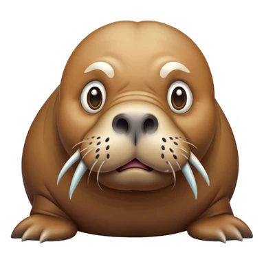 scared Walrus sticker