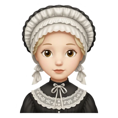 1800's american female sticker