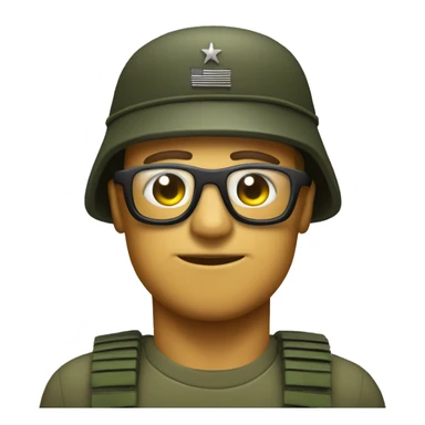 Militar con casco,gafas de vision nocturna  sticker