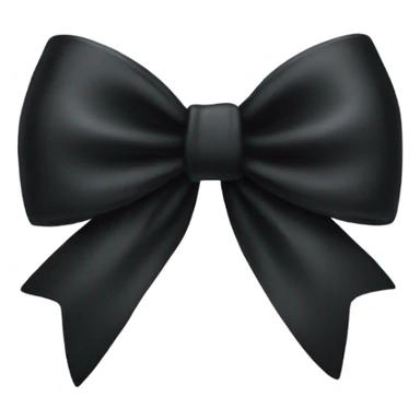 Elegant black bow sticker