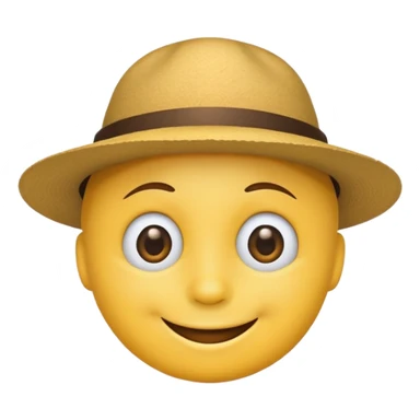 Şapkalı gülenyüz sticker