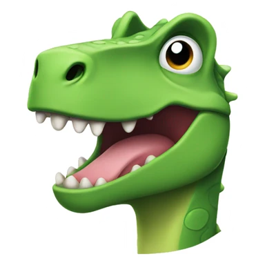 Smiling sweat dinosaure sticker