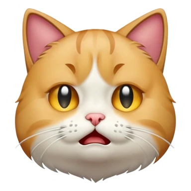 Cat crying emoji  sticker