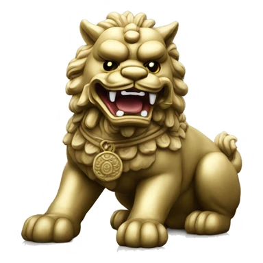 foo dog statue sticker