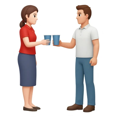 gave him a double cup sticker