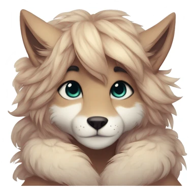 Shy anthro furry by Falvie, LiLaiRa, griffsnuff, AngieWolf sticker
