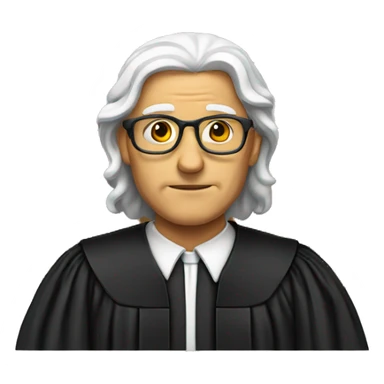 A JUDGE sticker
