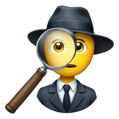 detective magnifying glass sticker