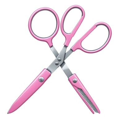 pink scissor sticker