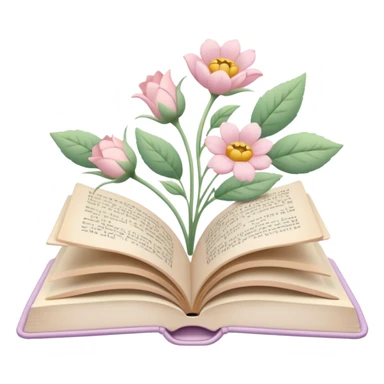 Open book in a girly style sticker