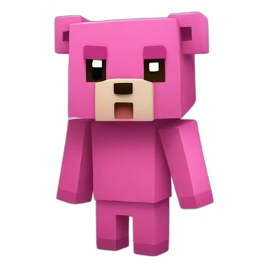 Gloomy bear minecraft sticker
