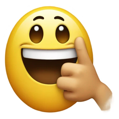 Emoji with eyes rolling back and the emoji is smiling while holding up 2 middle fingers sticker