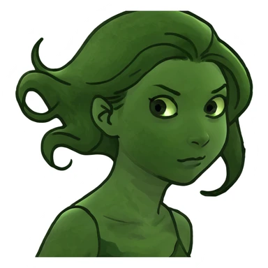 A girl flip her hair back after proving a point  sticker