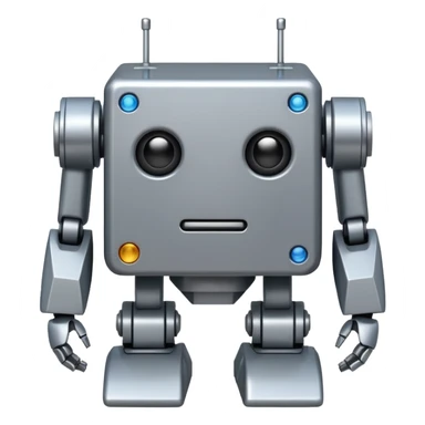 boxy robot sticker