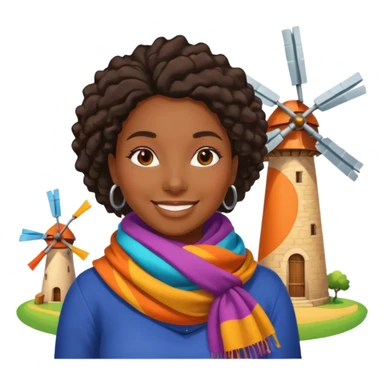 black woman  with Windmills sticker