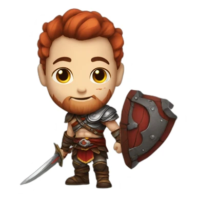 Young kratos  sticker