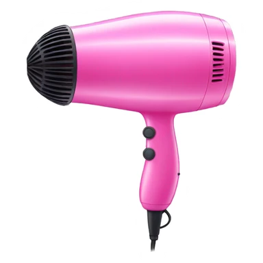 pink hair dryer sticker