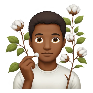 Black guy picking cotton sticker