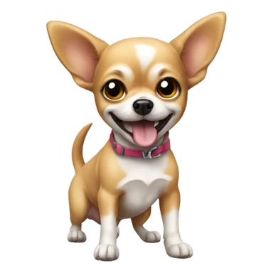 a chihuahua dog playing sticker