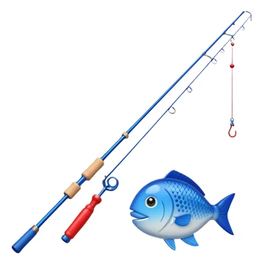 toy fishing rod sticker