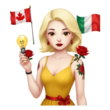 🥀🦂💛💡💞🇮🇹🇨🇦 sticker