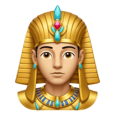 Pharaoh  male face character face only front face

 sticker