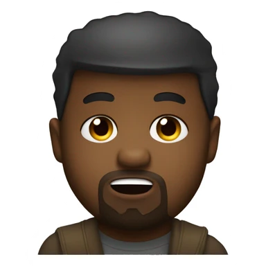 Emoji del oso de Kanye West  sticker