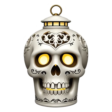 Skull Lantern sticker
