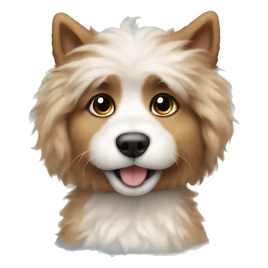 fluffy puppy sticker