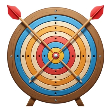 Archery bord without anything on it ] sticker