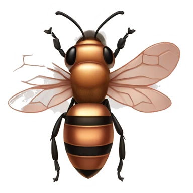 Rose gold honeybee sticker