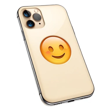 Cream iPhone 15 pro sticker