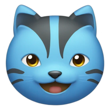 Chat bleu sticker
