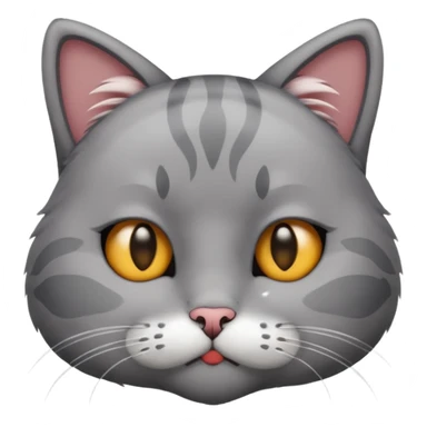 Cat that has his paws over his face in sadness sticker