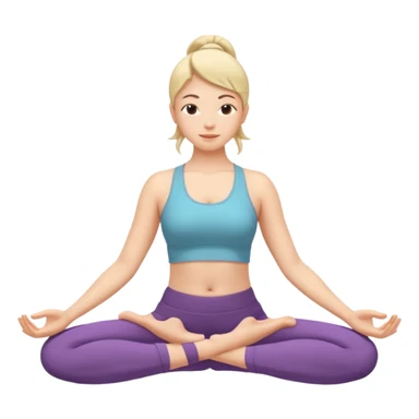 yoga bridge pose sticker