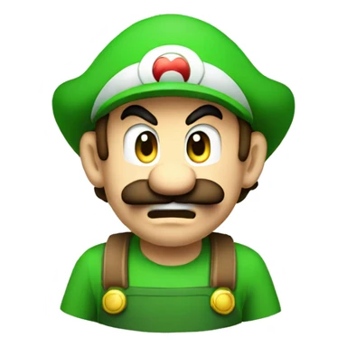 Angry Luigi sticker