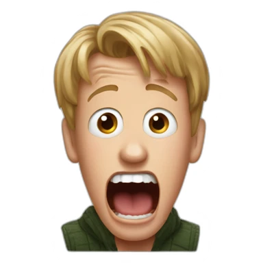 home alone kevin scream sticker