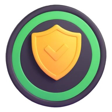 verification badge with checkmark sticker