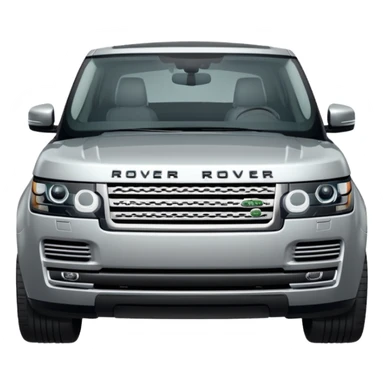 silver range rover sticker