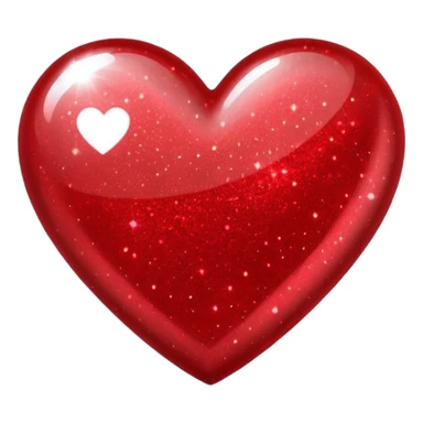 Glitter heart. No bg  sticker