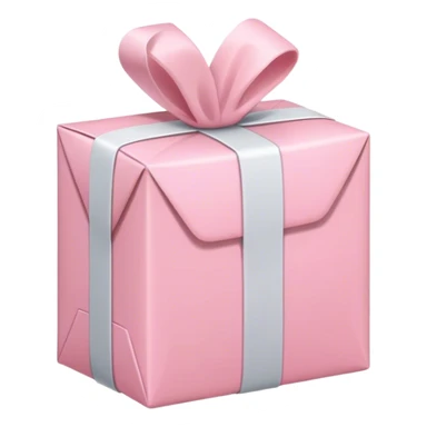 light pink package sticker