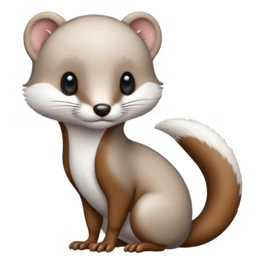 black/white Weasel sticker