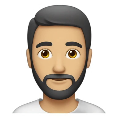 An Arabic and beardy man with no eyes  sticker