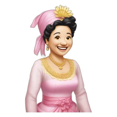 Megawati soekaenoputri Shy Laugh sticker