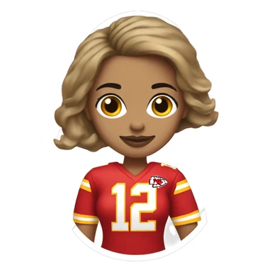 Kansas City Chiefs woman sticker