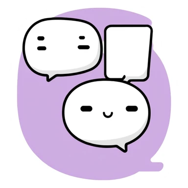 chat bubble with text message sticker