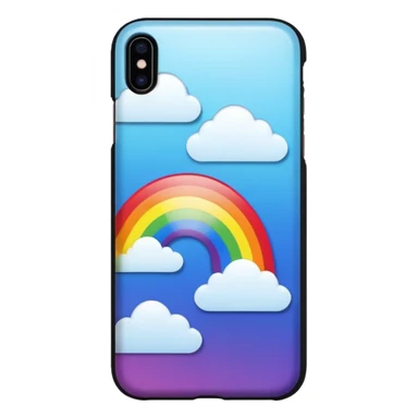 Realistic iPhone 16,  rainbow color case sticker